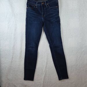 Madewell Women's High Rise 9" Skinny Denim Jeans Blue Size 25